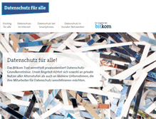 Tablet Screenshot of bitkom-datenschutz.de